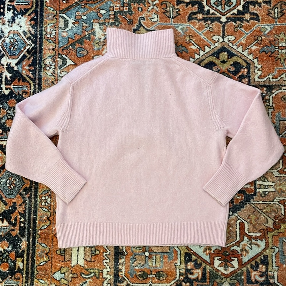 J.Crew Half Zip Collar Sweater Pink | Women’s Size S - Picture 3 of 6